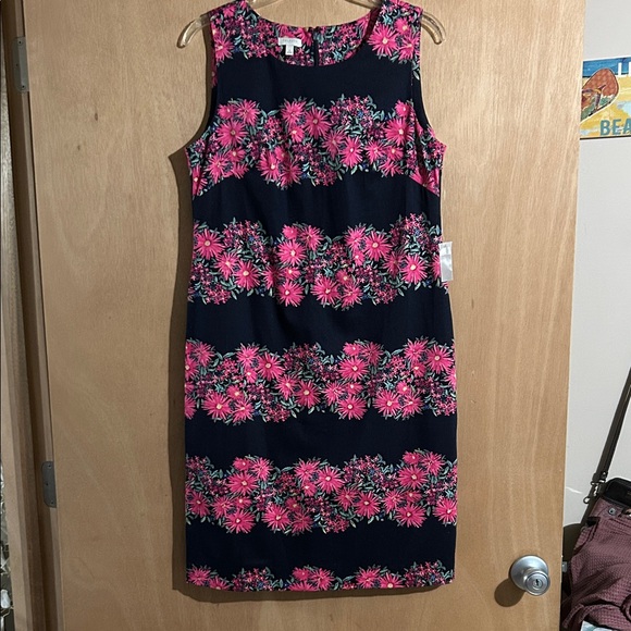 Talbots Dresses & Skirts - NWT Talbots Pink and Black Floral Mini Dress